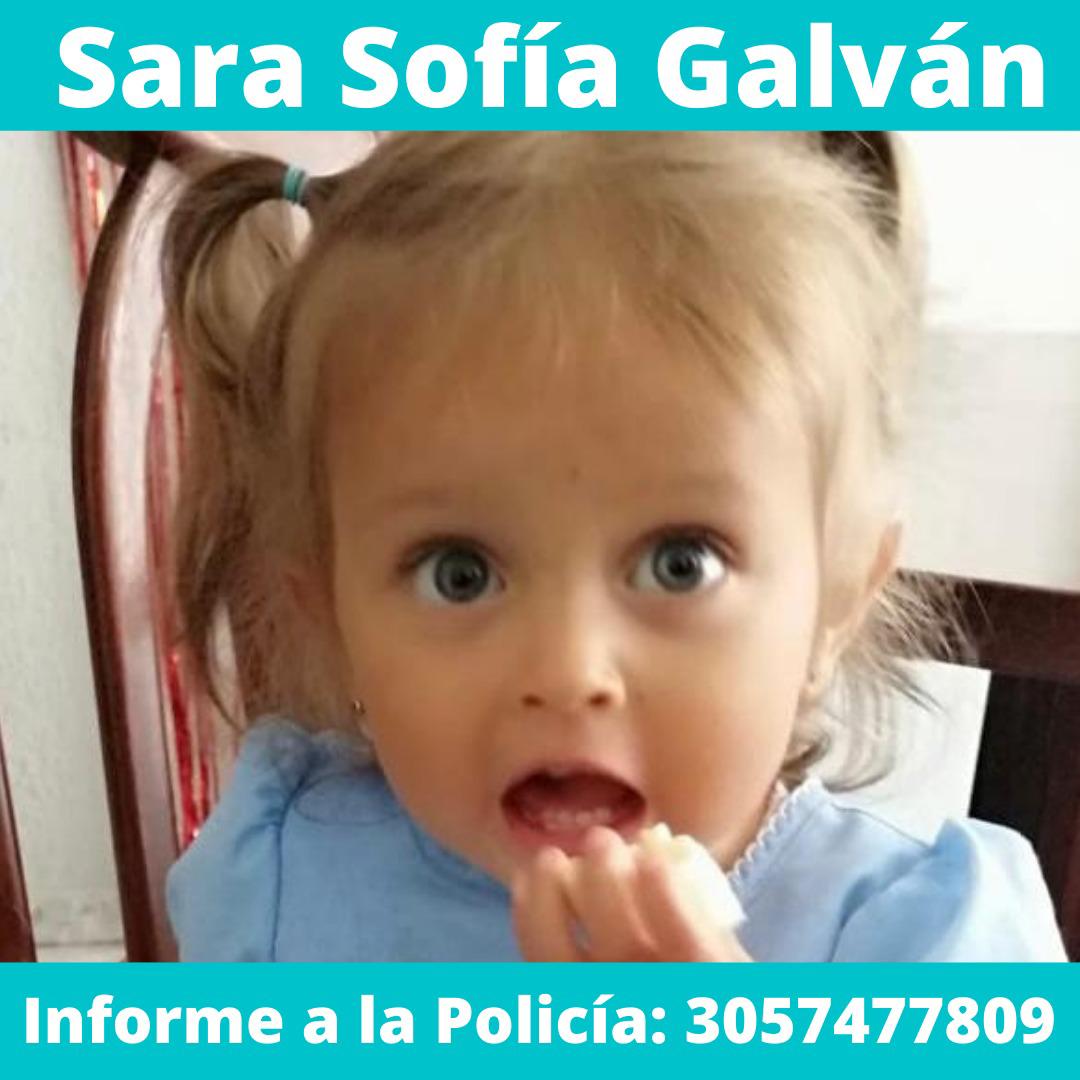 Sara Sofía: Autoridades trabajan para esclarecer su desaparición