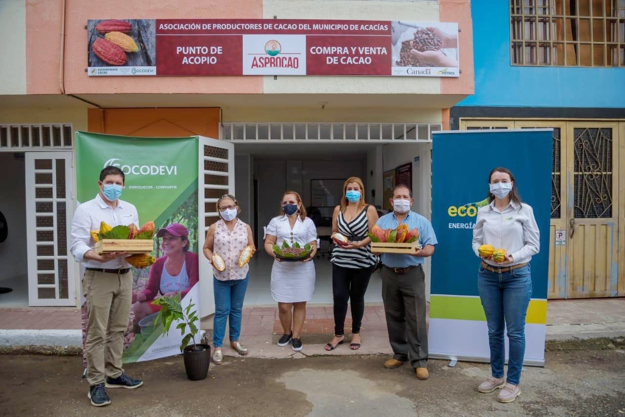Acacías inaugura centro de acopio de cacao para productores rurales