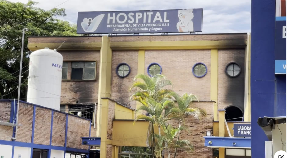 Corto circuito en equipo biomédico habría causado voraz incendio en el Hospital Departamental de Villavicencio